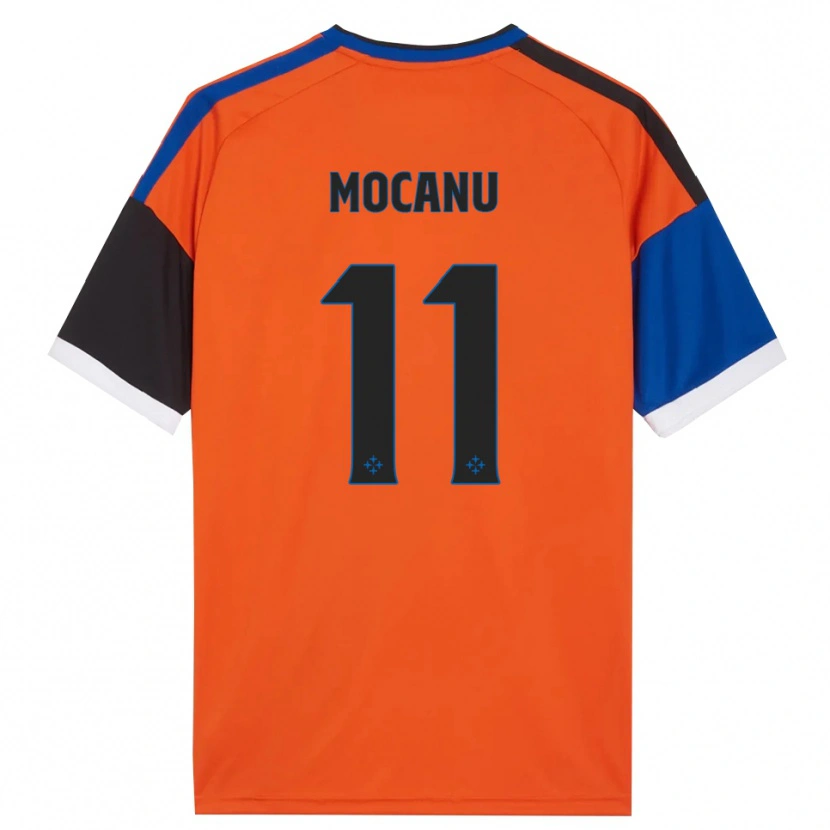 Danxen Herren Andreas Mocanu #11 Orange Blau Schwarz Weiß Auswärtstrikot Trikot 2026/27 T-Shirt Schweiz
