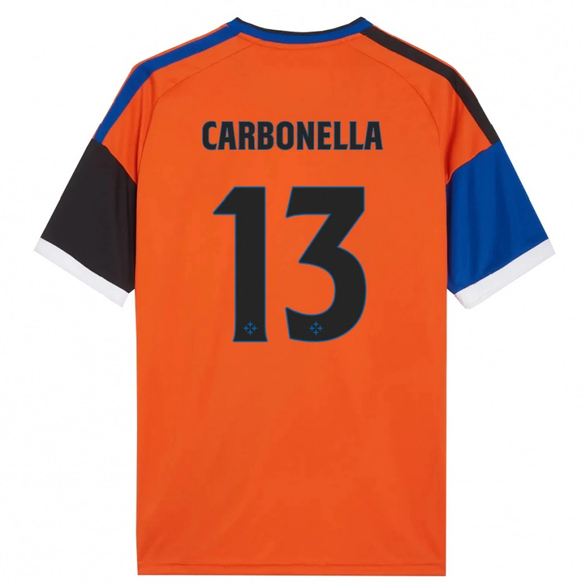 Danxen Herren Francesco Carbonella #13 Orange Blau Schwarz Weiß Auswärtstrikot Trikot 2026/27 T-Shirt Schweiz