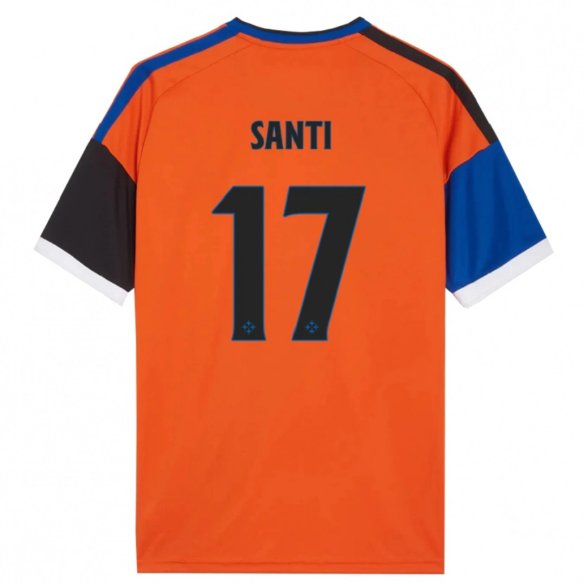 Danxen Herren Edoardo Santi #17 Orange Blau Schwarz Weiß Auswärtstrikot Trikot 2026/27 T-Shirt Schweiz