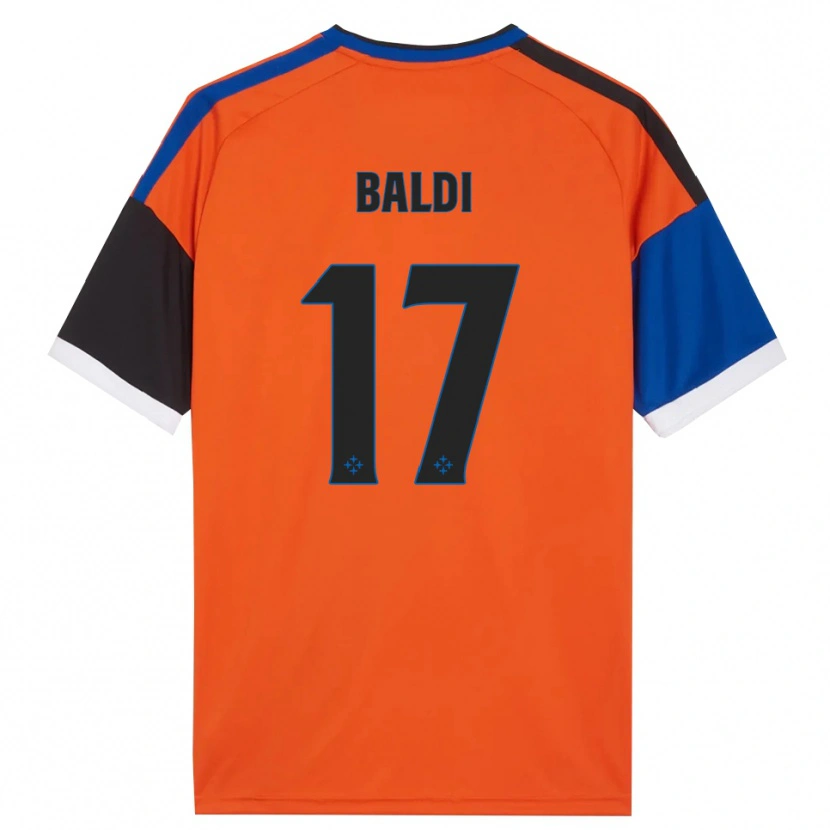Danxen Herren Andrea Baldi #17 Orange Blau Schwarz Weiß Auswärtstrikot Trikot 2026/27 T-Shirt Schweiz