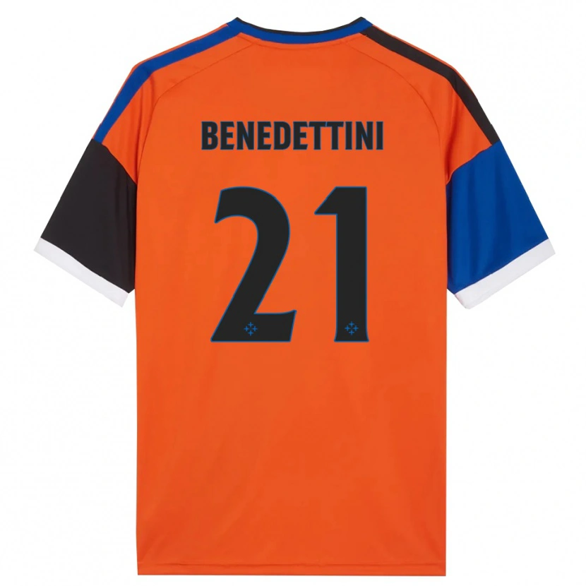 Danxen Herren Filippo Benedettini #21 Orange Blau Schwarz Weiß Auswärtstrikot Trikot 2026/27 T-Shirt Schweiz