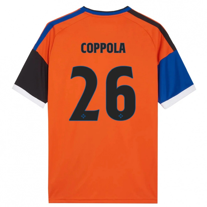Danxen Herren Francesco Coppola #26 Orange Blau Schwarz Weiß Auswärtstrikot Trikot 2026/27 T-Shirt Schweiz