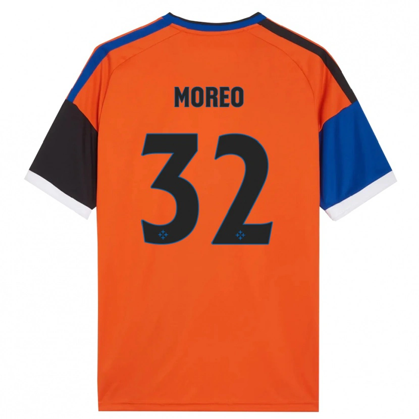 Danxen Herren Stefano Moreo #32 Orange Blau Schwarz Weiß Auswärtstrikot Trikot 2026/27 T-Shirt Schweiz