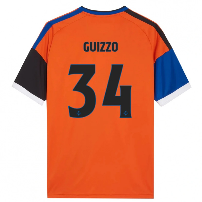 Danxen Herren Tommaso Guizzo #34 Orange Blau Schwarz Weiß Auswärtstrikot Trikot 2026/27 T-Shirt Schweiz