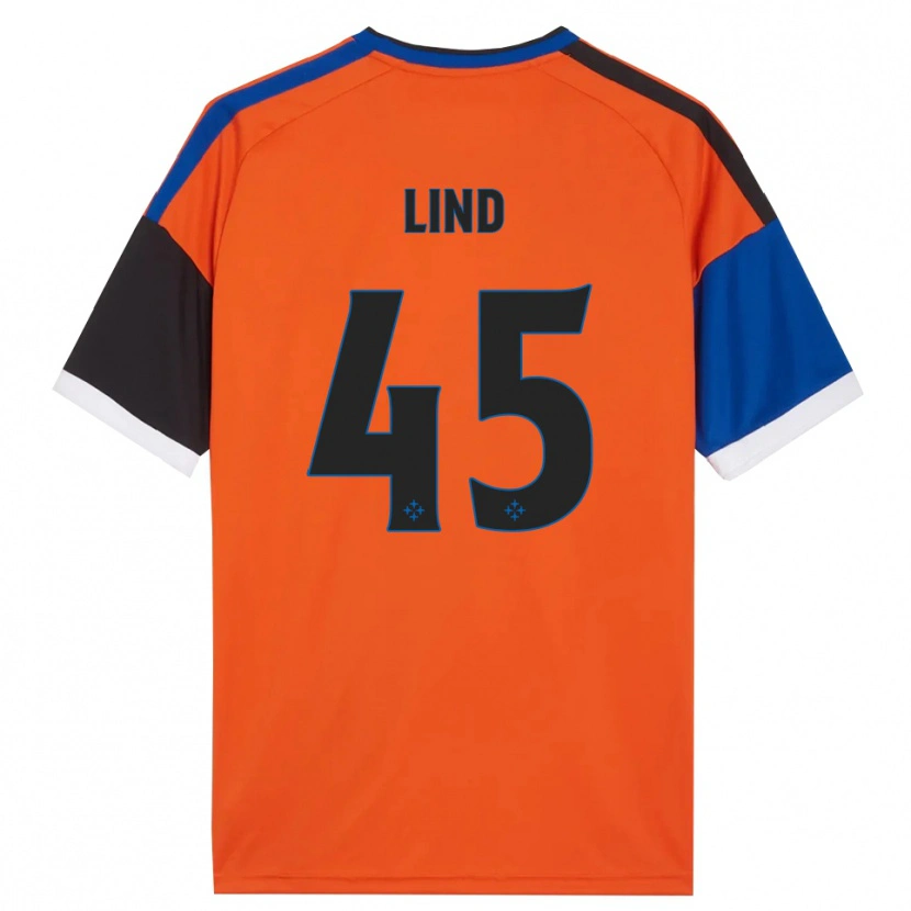 Danxen Herren Alexander Lind #45 Orange Blau Schwarz Weiß Auswärtstrikot Trikot 2026/27 T-Shirt Schweiz