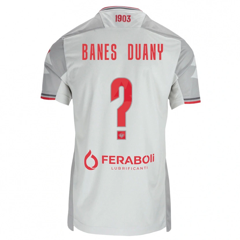 Danxen Herren Alessandro Banes Duany #0 Grau Weiß Rot Auswärtstrikot Trikot 2026/27 T-Shirt Schweiz