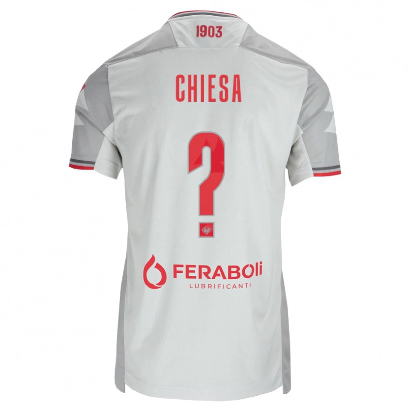 Danxen Herren Samuele Chiesa #0 Grau Weiß Rot Auswärtstrikot Trikot 2026/27 T-Shirt Schweiz
