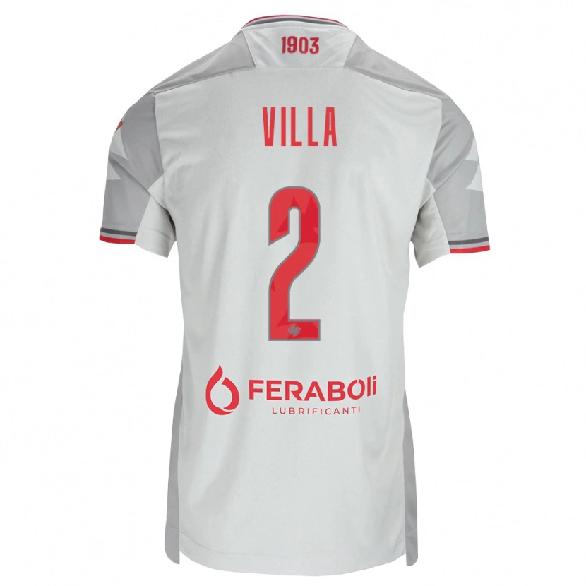 Danxen Herren Riccardo Villa #2 Grau Weiß Rot Auswärtstrikot Trikot 2026/27 T-Shirt Schweiz