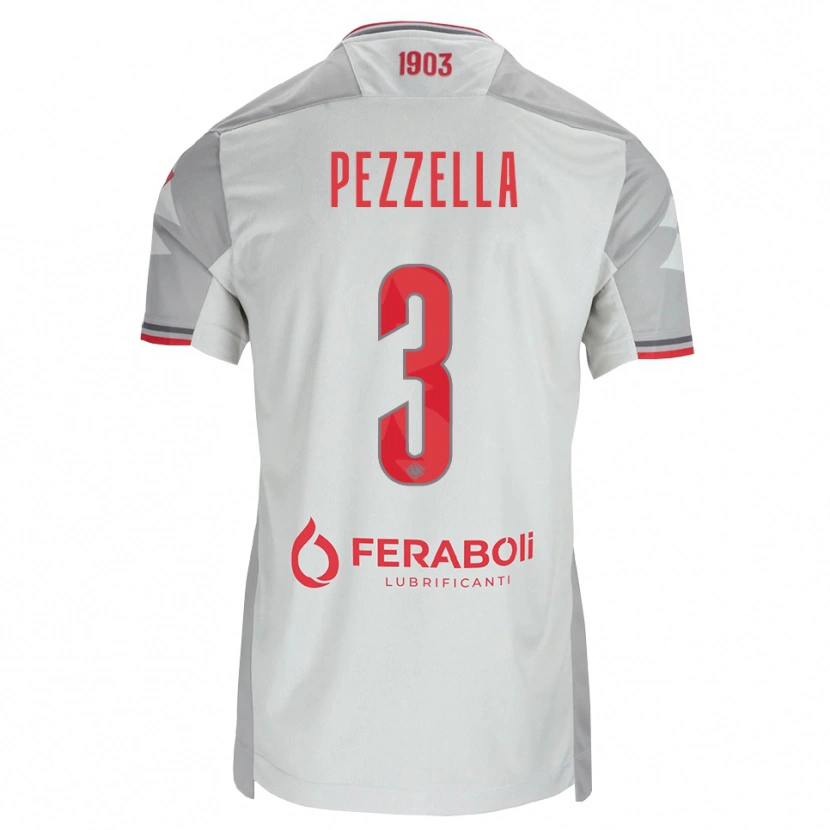 Danxen Herren Giuseppe Pezzella #3 Grau Weiß Rot Auswärtstrikot Trikot 2026/27 T-Shirt Schweiz