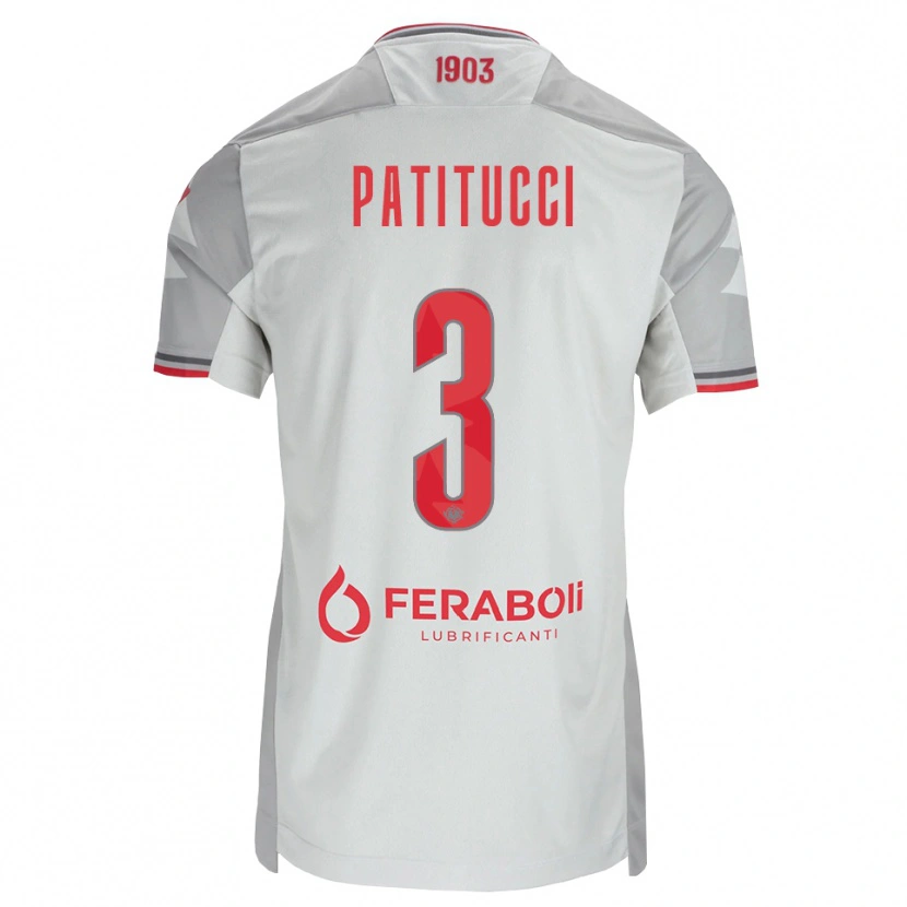 Danxen Herren Christian Patitucci #3 Grau Weiß Rot Auswärtstrikot Trikot 2026/27 T-Shirt Schweiz