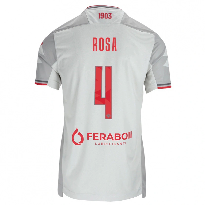 Danxen Herren Riccardo Rosa #4 Grau Weiß Rot Auswärtstrikot Trikot 2026/27 T-Shirt Schweiz