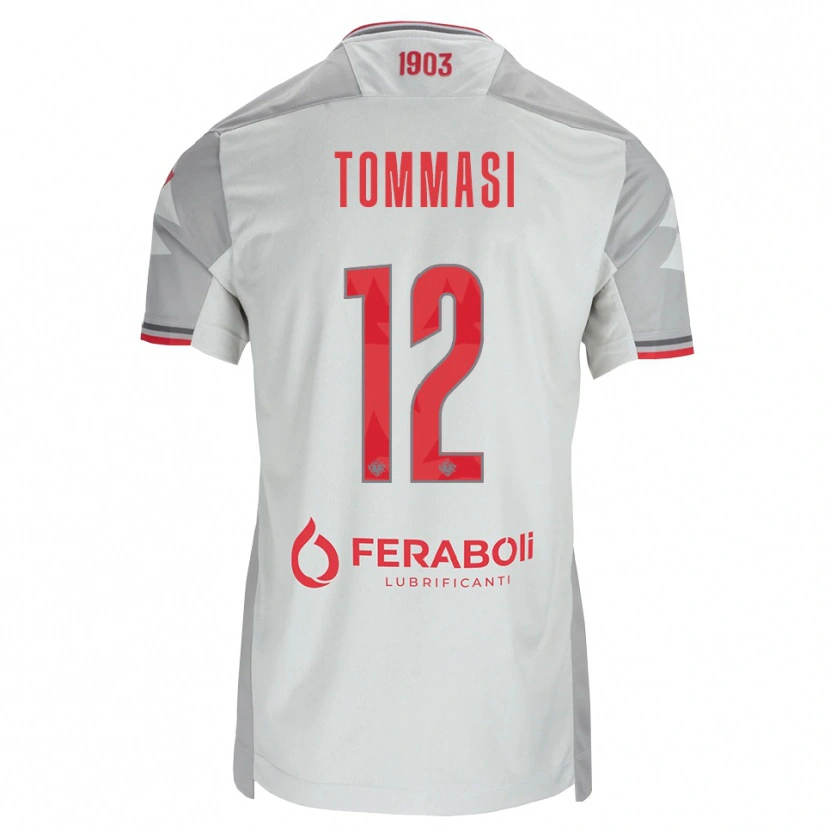 Danxen Herren Francesco Tommasi #12 Grau Weiß Rot Auswärtstrikot Trikot 2026/27 T-Shirt Schweiz