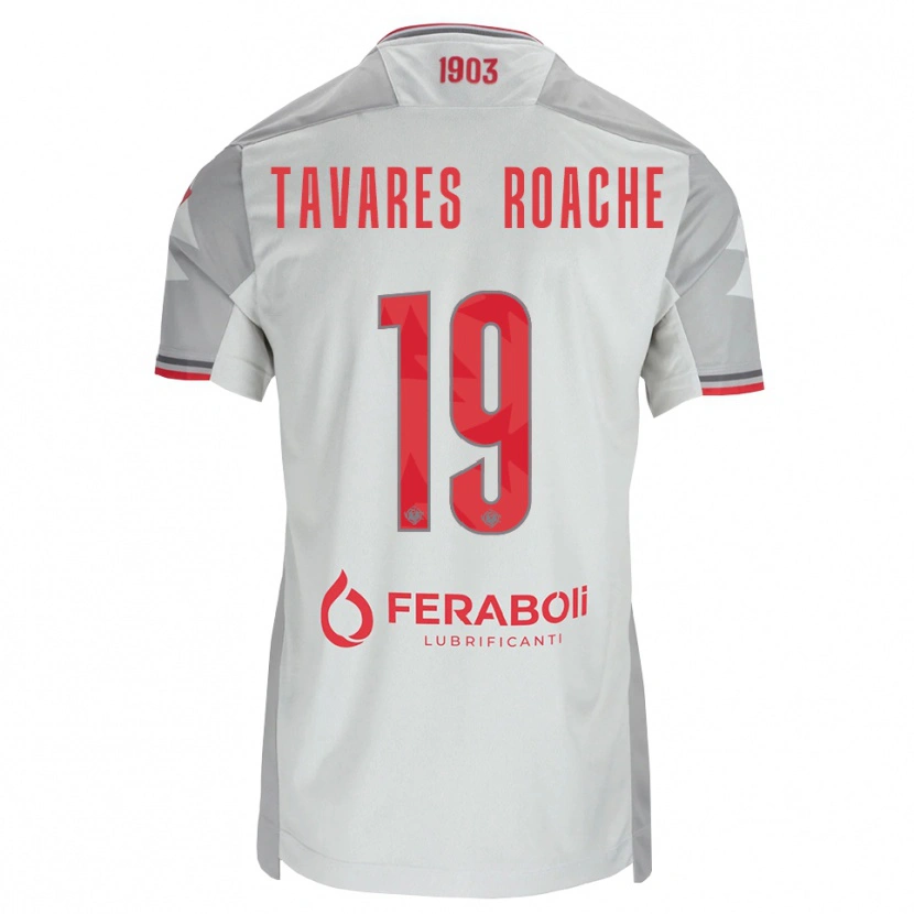 Danxen Herren Carter Tavares Roache #19 Grau Weiß Rot Auswärtstrikot Trikot 2026/27 T-Shirt Schweiz