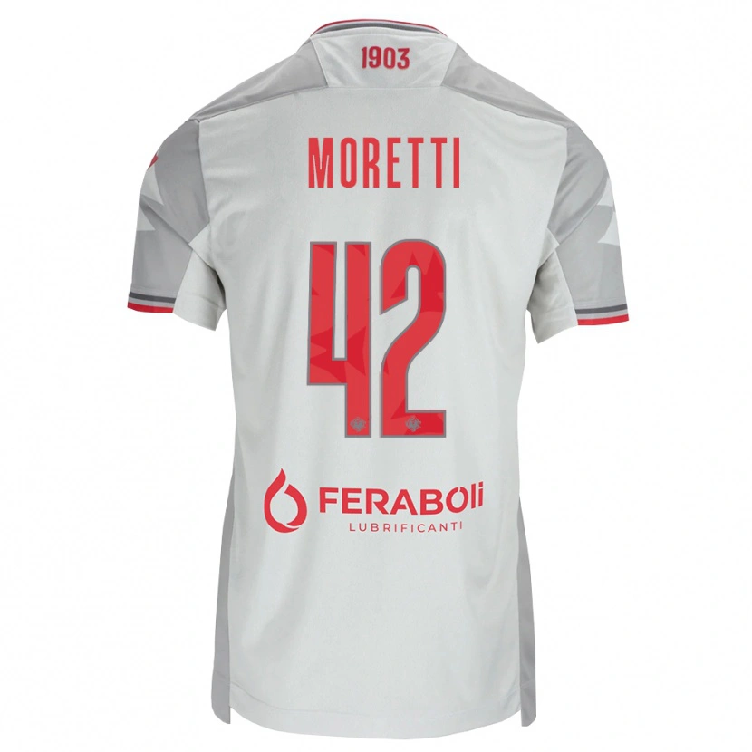 Danxen Herren Lorenzo Moretti #42 Grau Weiß Rot Auswärtstrikot Trikot 2026/27 T-Shirt Schweiz