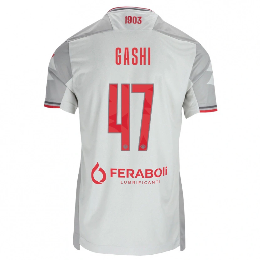 Danxen Herren Eduart Gashi #47 Grau Weiß Rot Auswärtstrikot Trikot 2026/27 T-Shirt Schweiz