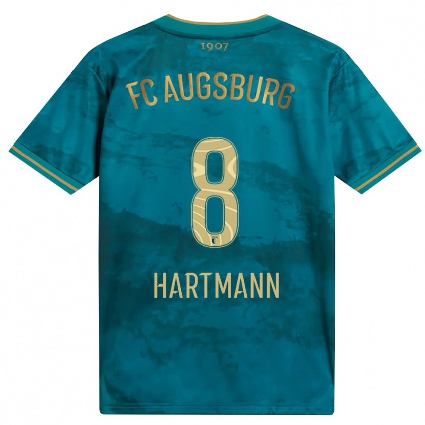 Danxen Herren Mika Hartmann #8 Grün Braun Auswärtstrikot Trikot 2026/27 T-Shirt Schweiz