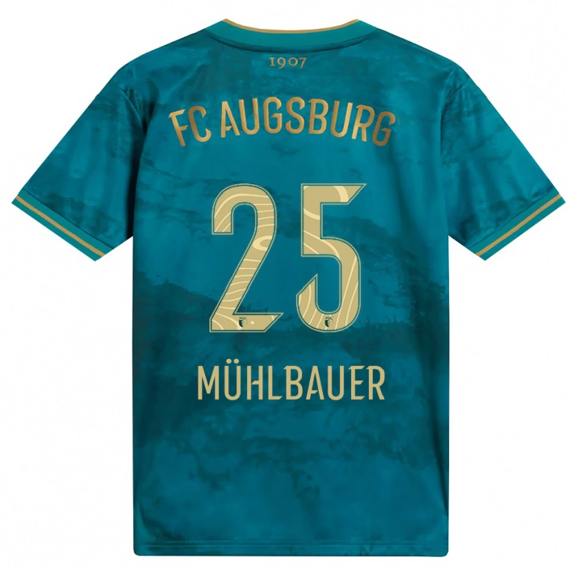 Danxen Herren Simon Mühlbauer #25 Grün Braun Auswärtstrikot Trikot 2026/27 T-Shirt Schweiz