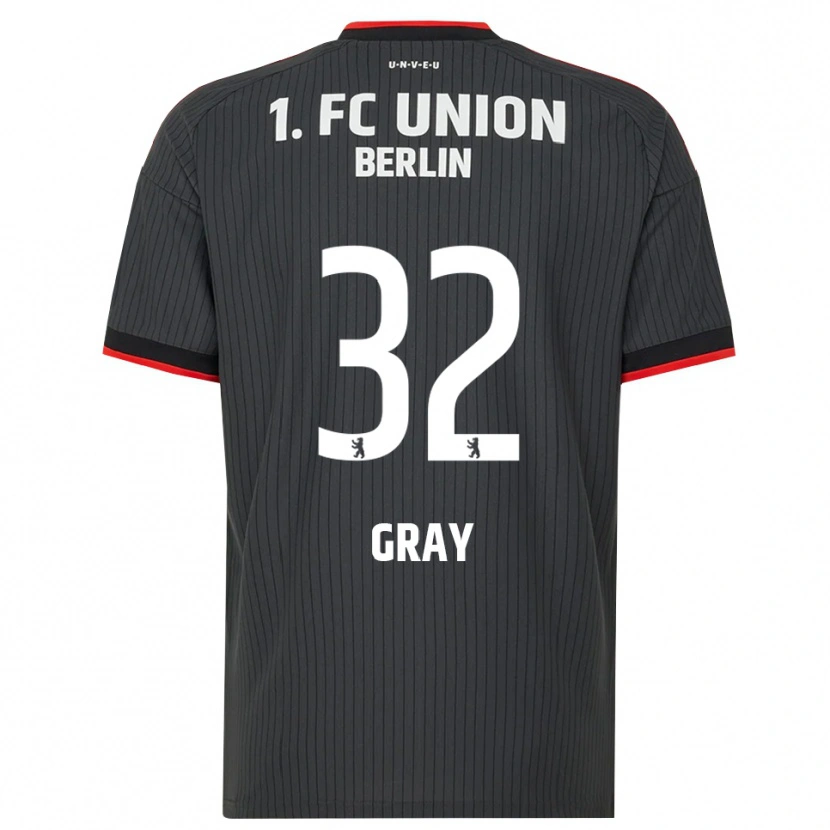 Danxen Herren Mekhi Gray #32 Schwarz Weiß Rot Auswärtstrikot Trikot 2026/27 T-Shirt Schweiz