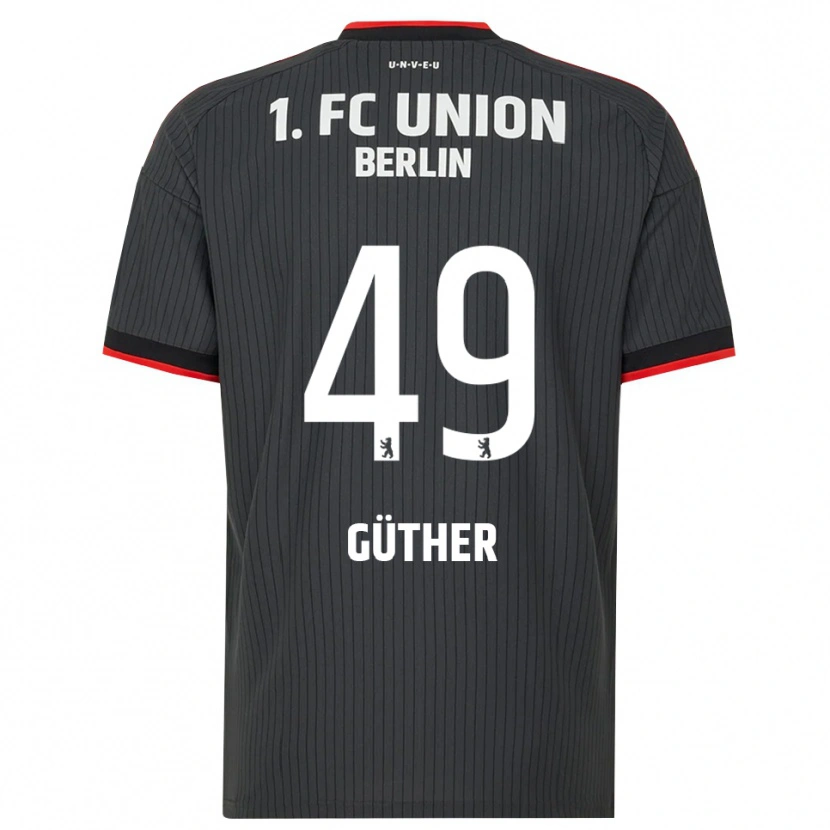Danxen Herren Linus Güther #49 Schwarz Weiß Rot Auswärtstrikot Trikot 2026/27 T-Shirt Schweiz