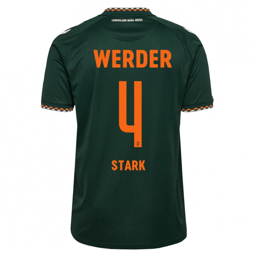 Danxen Herren Niklas Stark #4 Dunkelgrün Orange Weiß Auswärtstrikot Trikot 2026/27 T-Shirt Schweiz