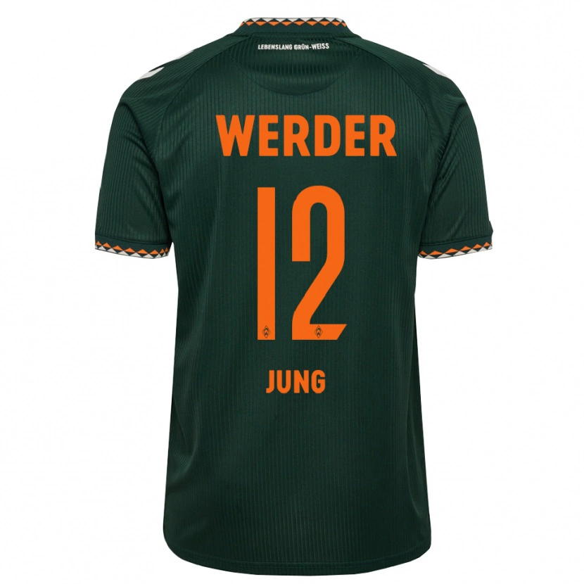 Danxen Herren Hugo Jung #12 Dunkelgrün Orange Weiß Auswärtstrikot Trikot 2026/27 T-Shirt Schweiz