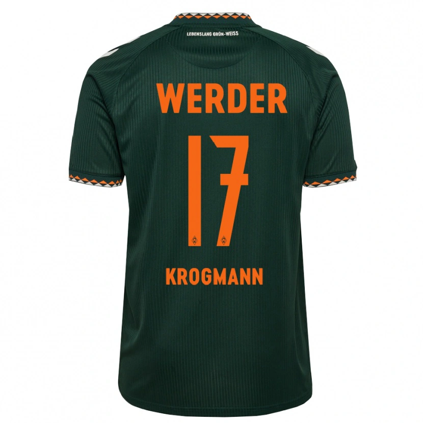 Danxen Herren Avid Krogmann #17 Dunkelgrün Orange Weiß Auswärtstrikot Trikot 2026/27 T-Shirt Schweiz