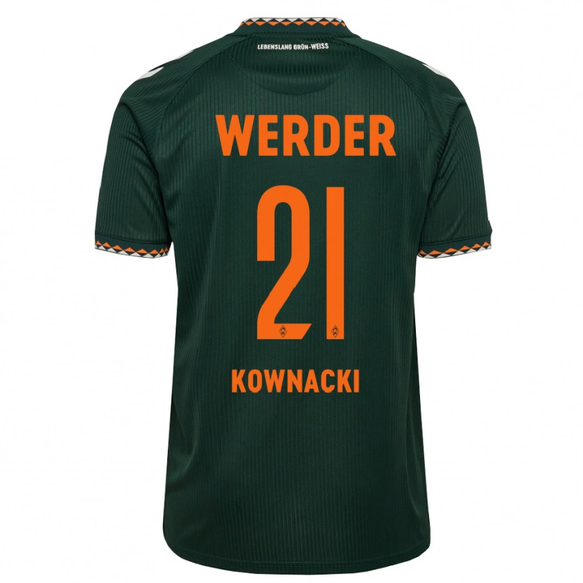 Danxen Herren Dawid Kownacki #21 Dunkelgrün Orange Weiß Auswärtstrikot Trikot 2026/27 T-Shirt Schweiz