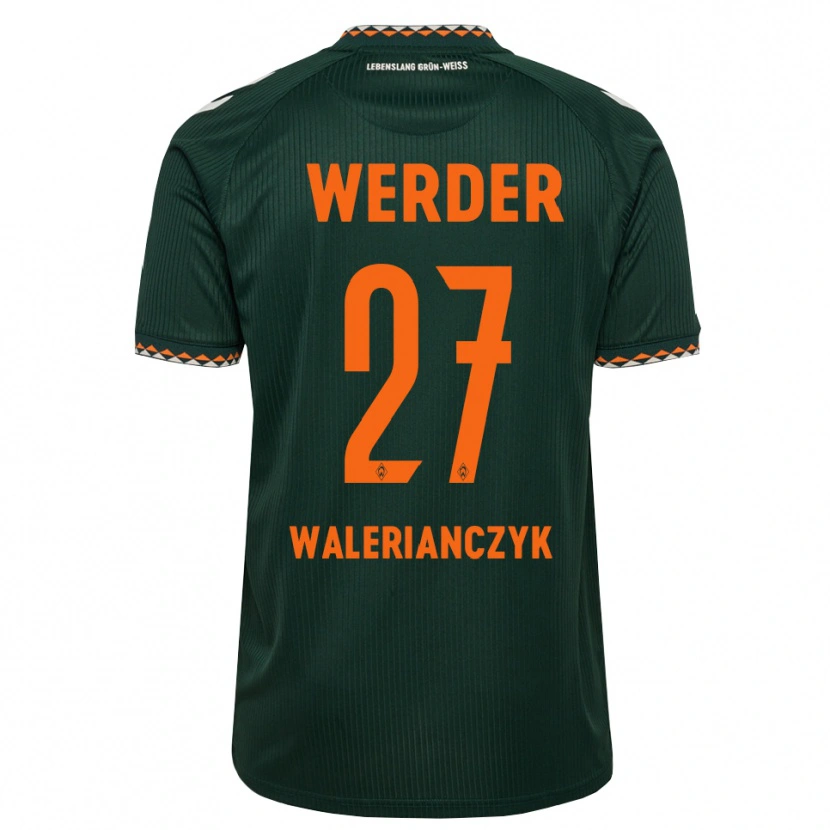 Danxen Herren Dennis Walerianczyk #27 Dunkelgrün Orange Weiß Auswärtstrikot Trikot 2026/27 T-Shirt Schweiz