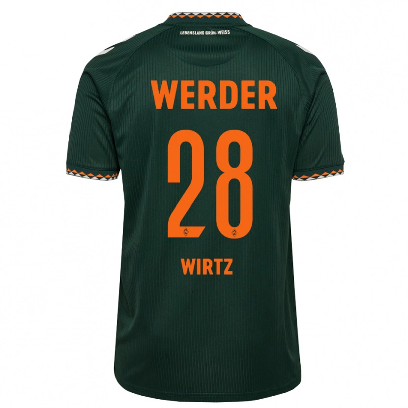 Danxen Herren Juliane Wirtz #28 Dunkelgrün Orange Weiß Auswärtstrikot Trikot 2026/27 T-Shirt Schweiz
