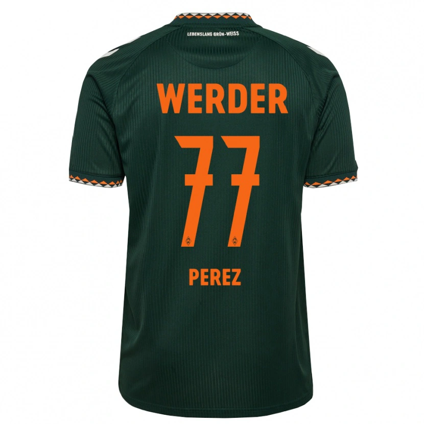 Danxen Herren Catalina Pérez Jaramillo #77 Dunkelgrün Orange Weiß Auswärtstrikot Trikot 2026/27 T-Shirt Schweiz