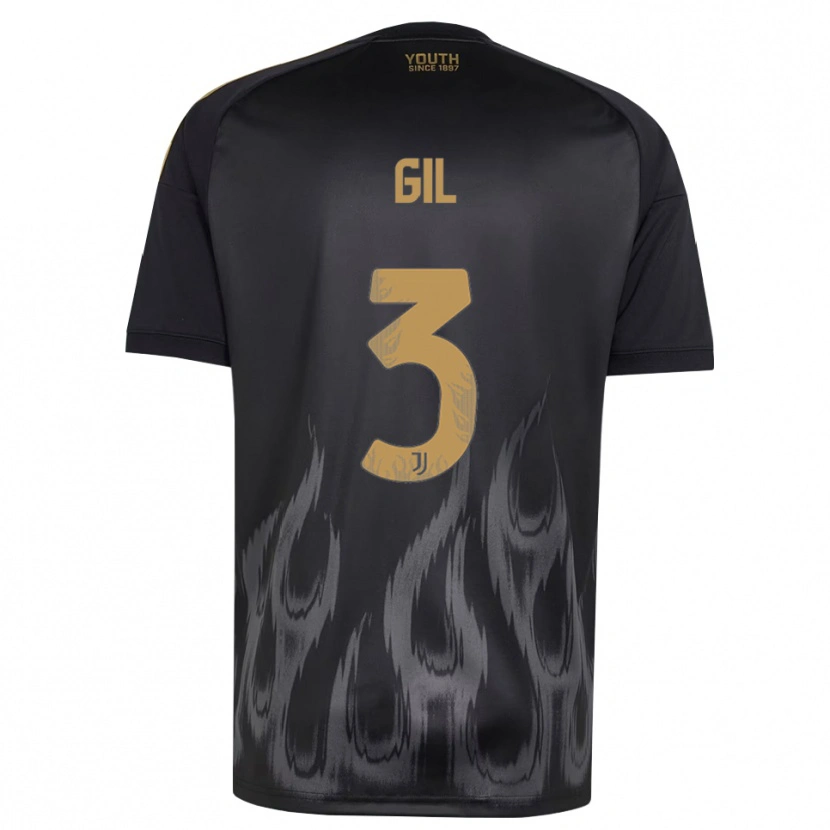Danxen Herren Javier Gil #3 Schwarz Braun Ausweichtrikot Trikot 2026/27 T-Shirt Schweiz