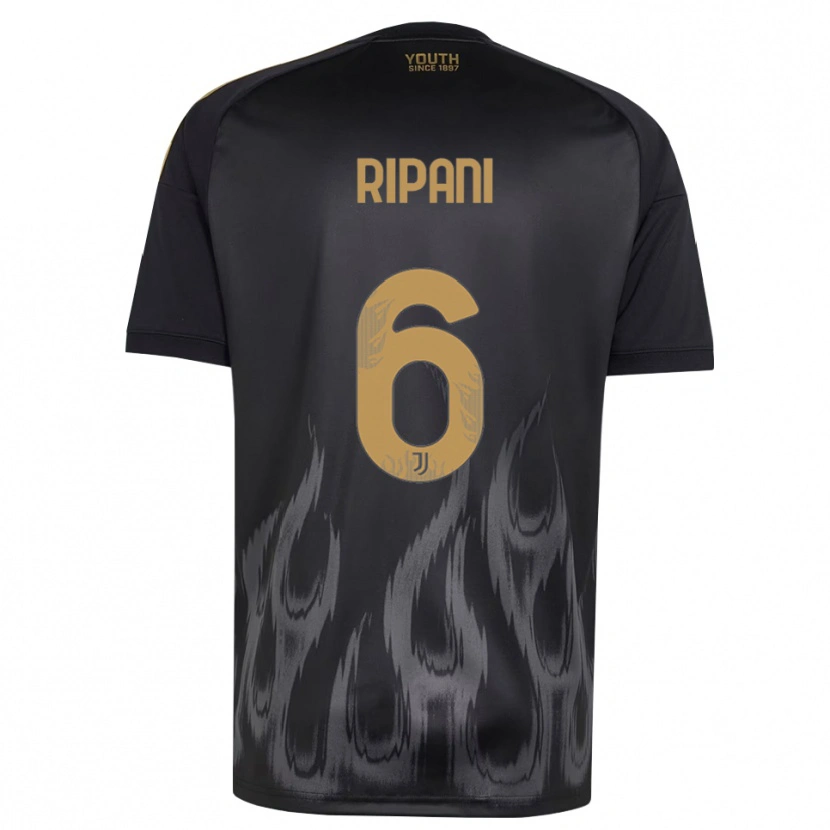 Danxen Herren Diego Ripani #6 Schwarz Braun Ausweichtrikot Trikot 2026/27 T-Shirt Schweiz