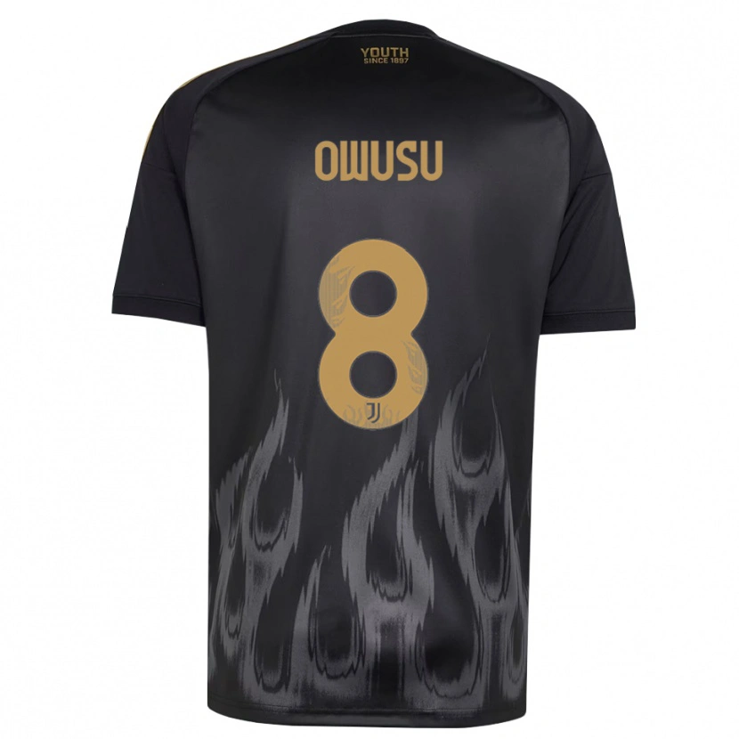 Danxen Herren Augusto Owusu #8 Schwarz Braun Ausweichtrikot Trikot 2026/27 T-Shirt Schweiz