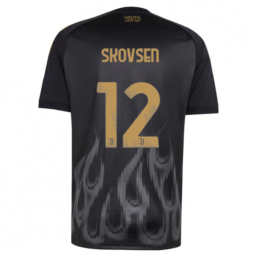 Danxen Herren Matilde Lundorf Skovsen #12 Schwarz Braun Ausweichtrikot Trikot 2026/27 T-Shirt Schweiz