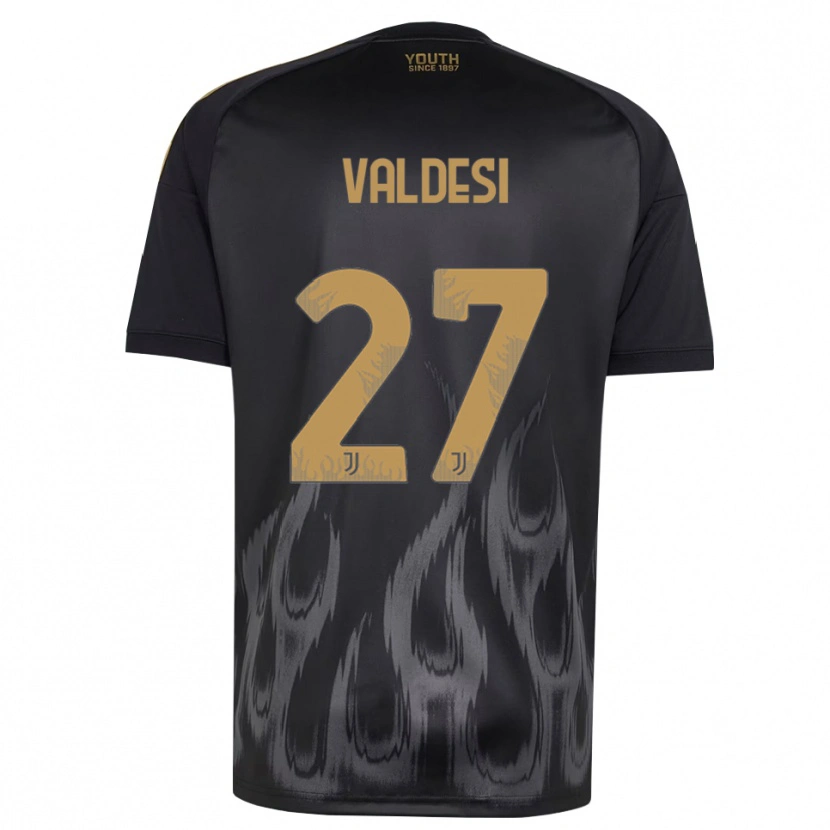 Danxen Herren Andrea Valdesi #27 Schwarz Braun Ausweichtrikot Trikot 2026/27 T-Shirt Schweiz