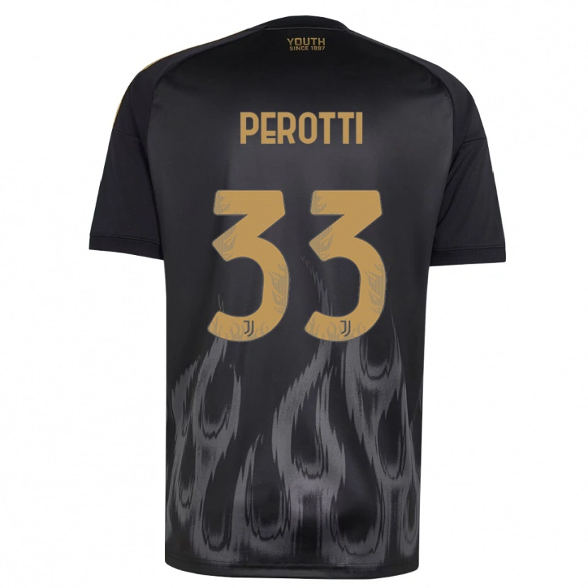 Danxen Herren Clemente Perotti #33 Schwarz Braun Ausweichtrikot Trikot 2026/27 T-Shirt Schweiz