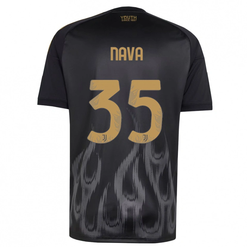 Danxen Herren Sebastiano Nava #35 Schwarz Braun Ausweichtrikot Trikot 2026/27 T-Shirt Schweiz