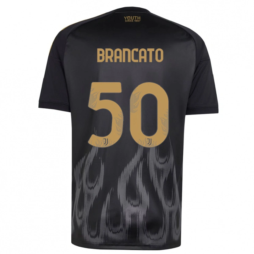 Danxen Herren Alessandro Brancato #50 Schwarz Braun Ausweichtrikot Trikot 2026/27 T-Shirt Schweiz