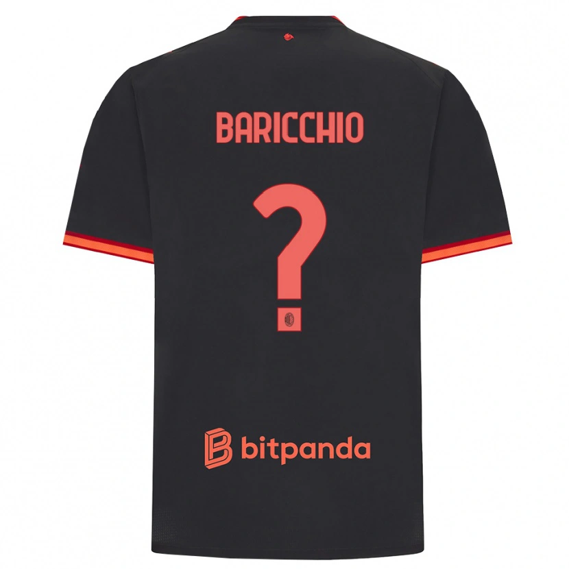 Danxen Herren Luca Baricchio #0 Schwarz Rot Ausweichtrikot Trikot 2026/27 T-Shirt Schweiz