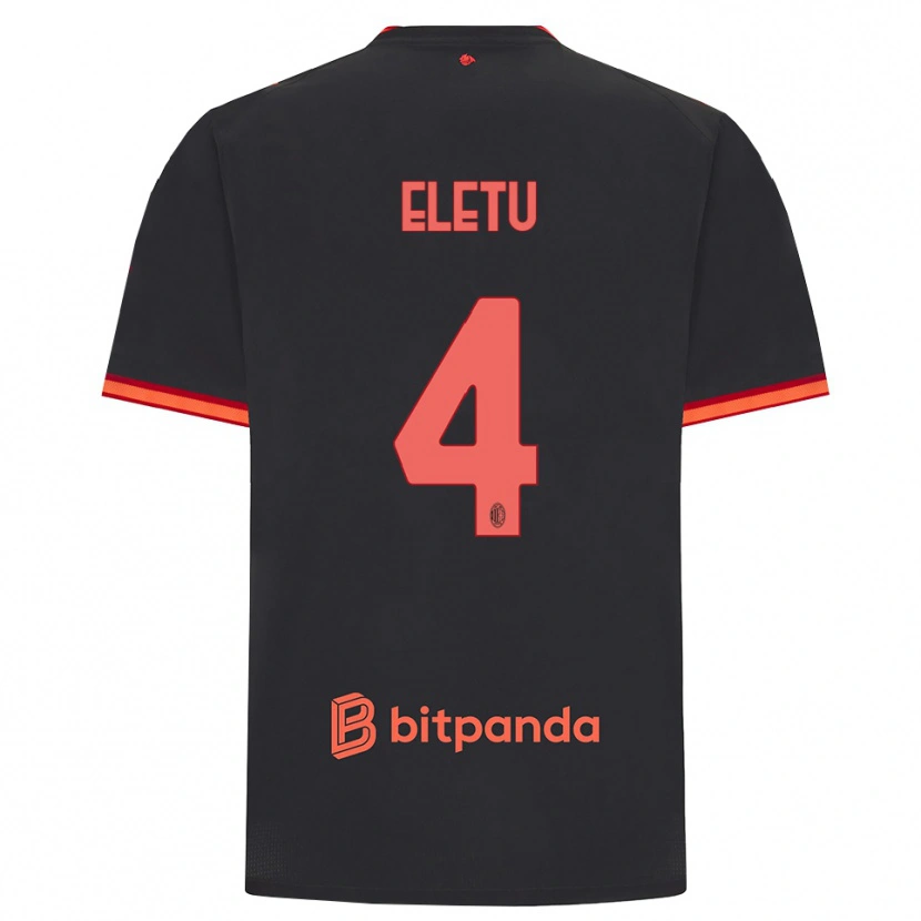 Danxen Herren Victor Eletu #4 Schwarz Rot Ausweichtrikot Trikot 2026/27 T-Shirt Schweiz