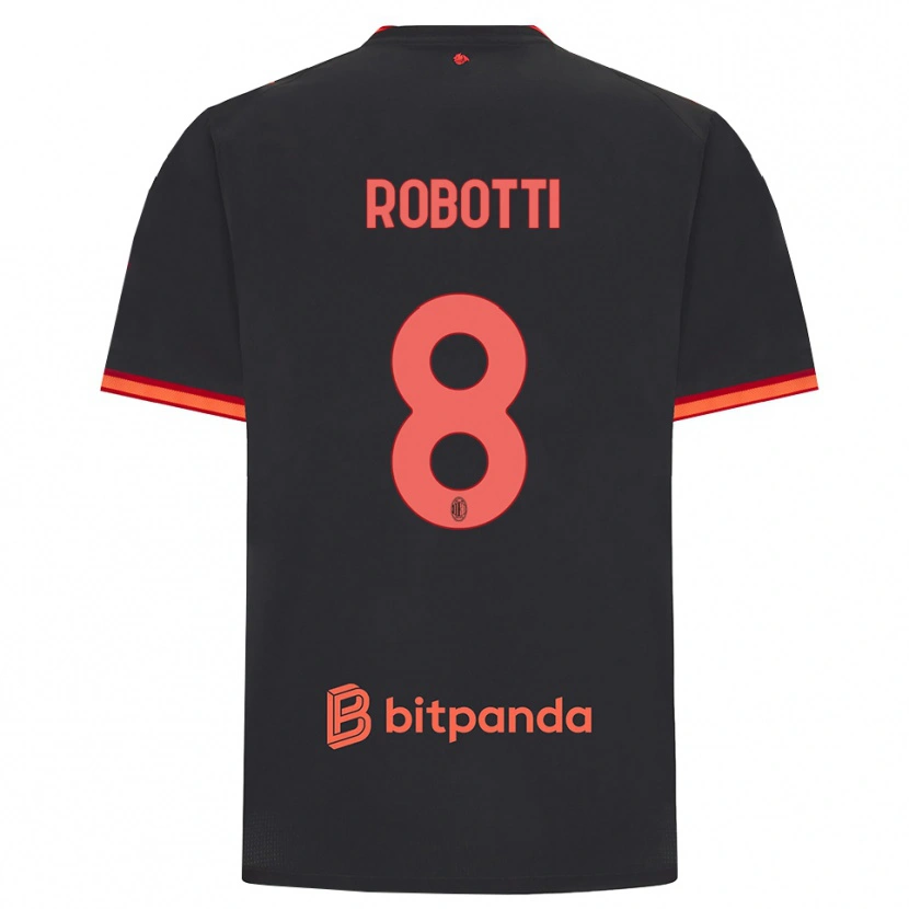 Danxen Herren Giovanni Robotti #8 Schwarz Rot Ausweichtrikot Trikot 2026/27 T-Shirt Schweiz
