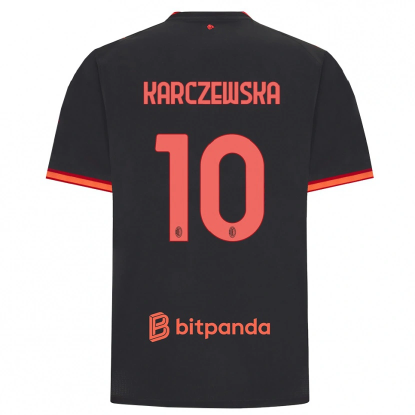 Danxen Herren Nikola Karczewska #10 Schwarz Rot Ausweichtrikot Trikot 2026/27 T-Shirt Schweiz