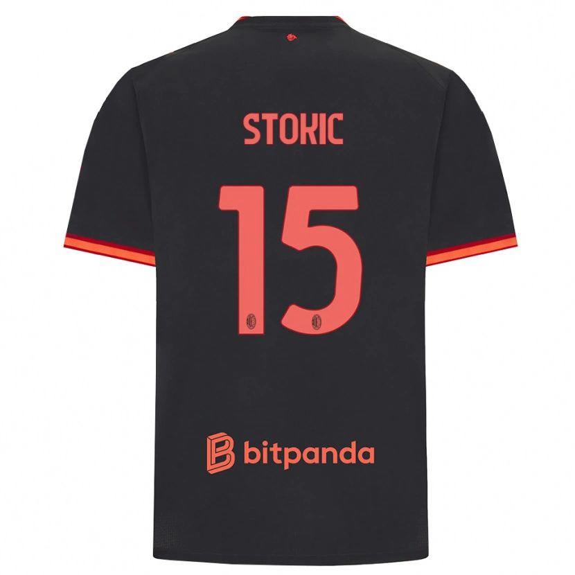 Danxen Herren Sara Stokić #15 Schwarz Rot Ausweichtrikot Trikot 2026/27 T-Shirt Schweiz