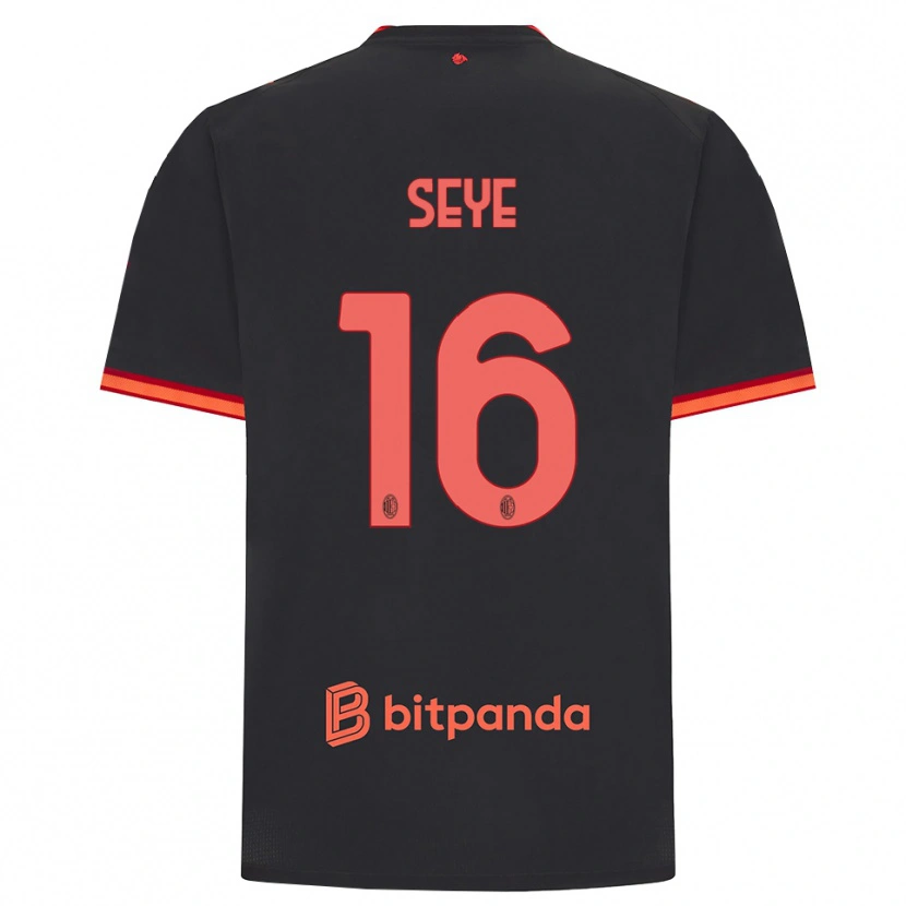 Danxen Herren Abdou Seye #16 Schwarz Rot Ausweichtrikot Trikot 2026/27 T-Shirt Schweiz
