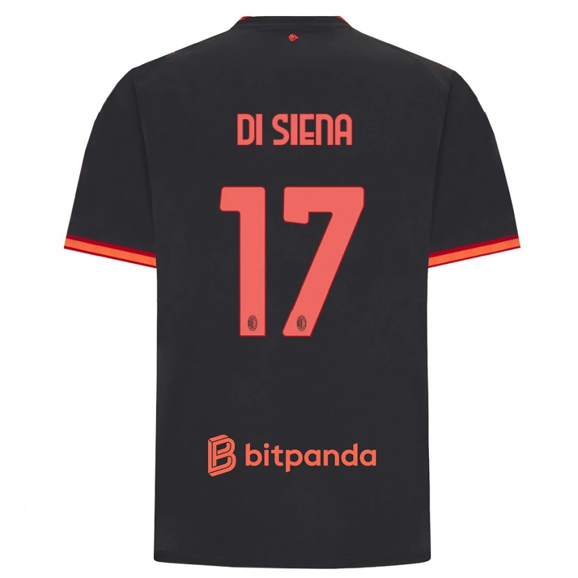 Danxen Herren Andrea Di Siena #17 Schwarz Rot Ausweichtrikot Trikot 2026/27 T-Shirt Schweiz