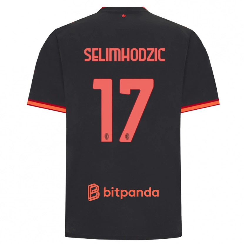 Danxen Herren Noa Selimhodzic #17 Schwarz Rot Ausweichtrikot Trikot 2026/27 T-Shirt Schweiz