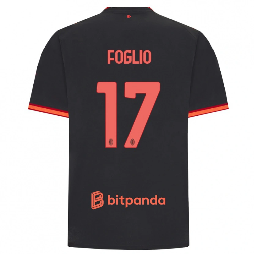 Danxen Herren Christian Foglio #17 Schwarz Rot Ausweichtrikot Trikot 2026/27 T-Shirt Schweiz