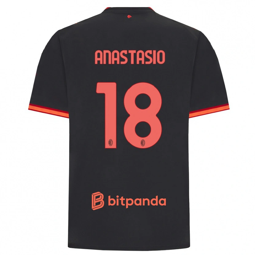 Danxen Herren Max Anastasio #18 Schwarz Rot Ausweichtrikot Trikot 2026/27 T-Shirt Schweiz