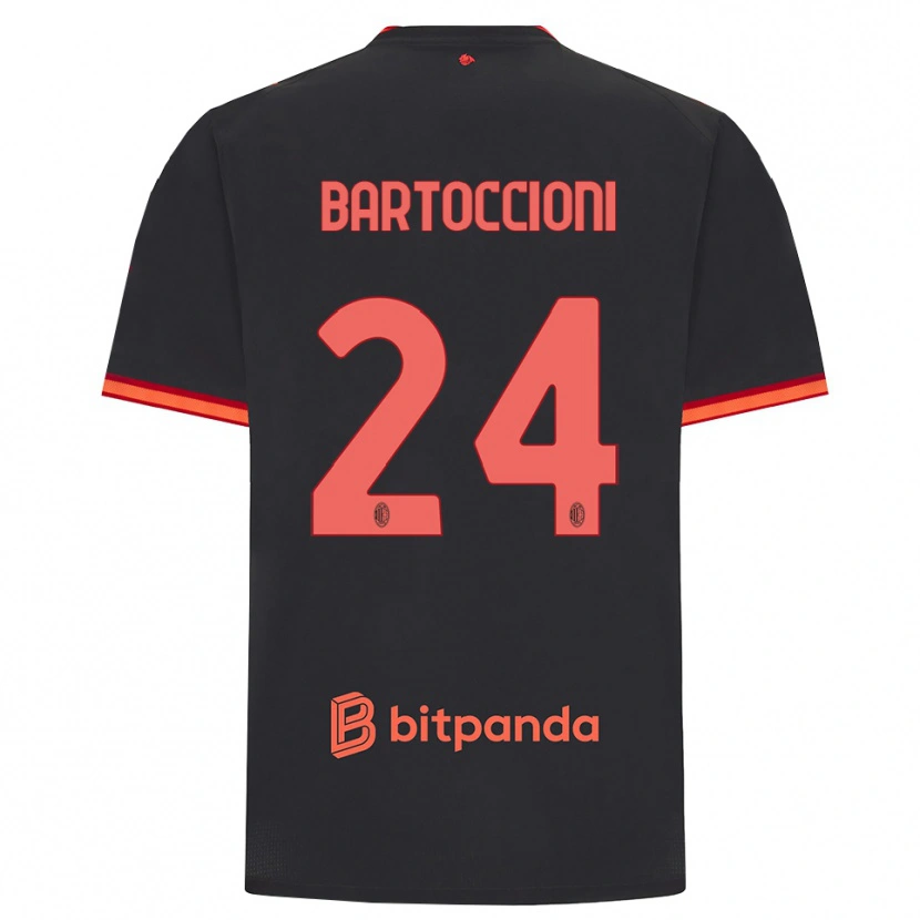 Danxen Herren Andrea Bartoccioni #24 Schwarz Rot Ausweichtrikot Trikot 2026/27 T-Shirt Schweiz