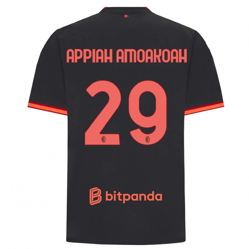 Danxen Herren Karen Appiah Amoakoah #29 Schwarz Rot Ausweichtrikot Trikot 2026/27 T-Shirt Schweiz